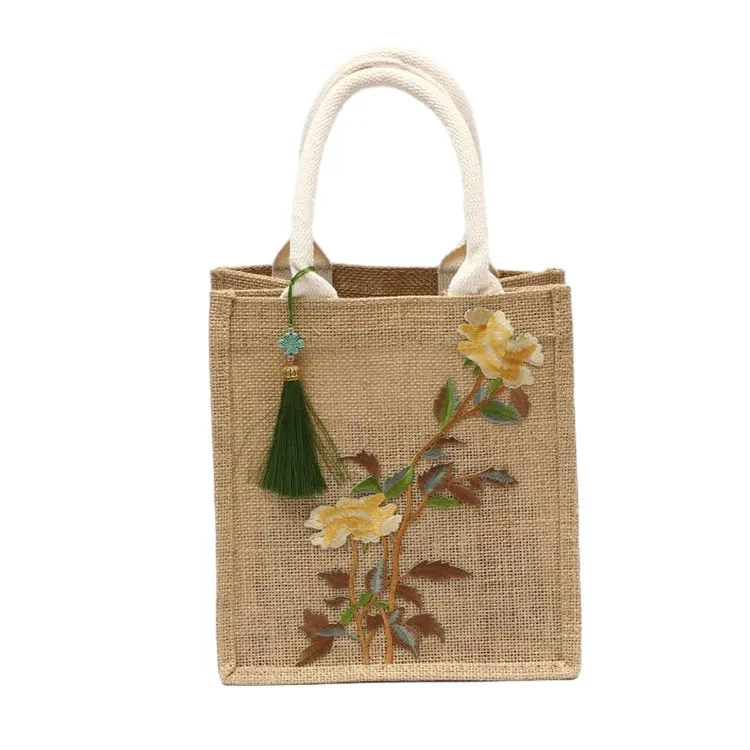 Burlap Vintage қалтасын қалай жууға болады